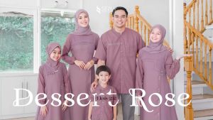 BAJU SARIMBIT SEPLY EKSIS 232 DESSERT ROSE  /   GAMIS MEYRA 217 &  KOKO KASEO 205 DESSERT ROSE