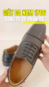 Giày Da Nam Đế Cao Su Chất Liệu Da Bền Bỉ Có Khả Năng Chống Trượt