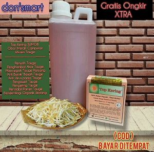 Obat Merah Campuran 1 liter & Top Kering tauge | ( Solusi anti basah/busuk & Penghambat akar/daun tauge) + BUKU PANDUAN