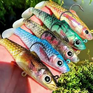 Proberos 9.5G-36G PVC Jig Mồi Mềm T-Tail Mồi Nhân Tạo Cho Cá Bass Pike Fishing 7.5-13cm Nước Biển Sông Đại Dương Hồ Mồi