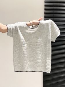 LUOSHAO | Slim Fit Versatile Summer Short Sleeve Knit Top