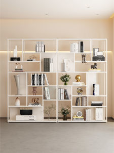 Cream Style Room Divider And Free-standing Display Shelf 2m