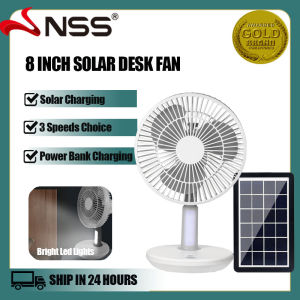 NSS NS-F827 Solar Electric Fan: A Portable & Adjustable Mini Fan