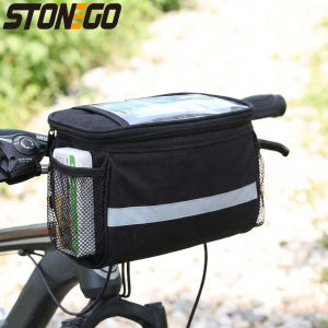 Waterproof Folding Large Capacity Mountain Bike Front Handle Bag Bicycle Leading Bag Cycling Accessory