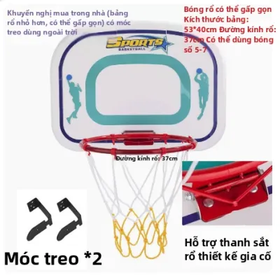 SHSPORT | Cổng Bóng Rổ Trẻ Em Di Động Gập Được Ngoài Trời