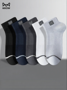 MiiOW | Odor Preventive Breathable Sweat Absorption Mens Summer Short Socks
