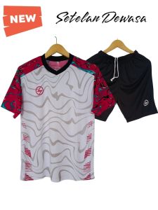 Setelan Jersey Kostum Olahraga Futsal Sepakbola Volley Badminton Pria Wanita Dewasa