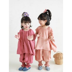 YOEHYAUL | Bộ Áo Blouse Cổ Nơ Màu Sắc Đơn Sáng Mùa Hè