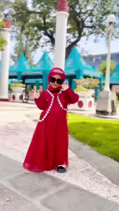 AKFAS - Gamis anak brokat bordir Baju anak mewah Gamis anak mewah Baju Anak Gamis Anak kode 56