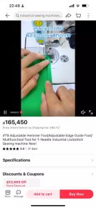 Chân Vịt T9 SẮT Chạy Viền Ke Cữ  Lai Gấu chân vịt may lai có thể điều chỉnh kích thước dùng cho máy 1 kim Công Nghiệp