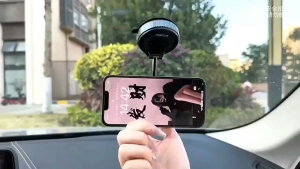 Giá Đỡ Điện Thoại Ô Tô Từ Tính Có Thể Gập LạiXoay 360° Cốc Hút Chân Không Xoay Thích Hợp Đa Năng