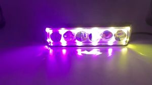 Car Led Spotlight 12V 60V Constant Bright Colorful Three Sided Illuminated Truck Reversing Tricycle Waterproof Motorcycle Light