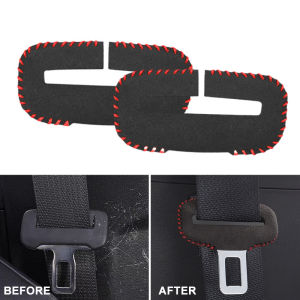 AUTO MECHANIST Car Seat Belt Buckle Cover Universal Suede Safety Belt Clip Buckle Protector Anti Scratch Car Interior Accessories