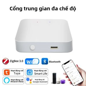 Tuya Smart Gateway ZigBee WiFi Bluetooth Hub Bridge Điều Khiển Bằng Giọng Nói Tương Thích Với Alexa Google Home Cho Tự Động Hóa Nhà Thông Minh