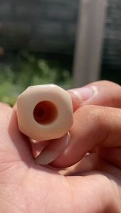 Pipa Gaya Tradisional Lokal 10cm Warna Putih Mulus - Souvenir Unik
