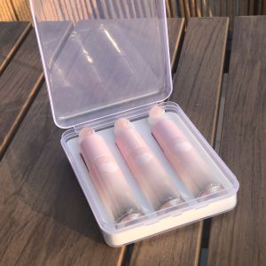 ขวดน้ำหอมแบบโรลลิ่งคริสตัลสีม่วง 3 ขวด น้ำหอม น้ำมันหอมระเหย แก้ว โลหะผสม หินเครื่องประดับ ขวดเปล่า ขวดน้ำหอมแบบโรลลิ่ง