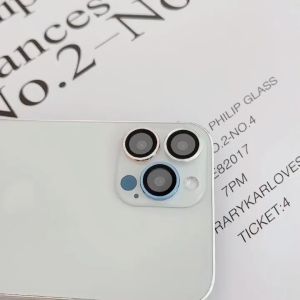 1 SET（2PCS-3PCS） Camera Lens Film for IPhone 16 15 11 12 13 14 Pro MAX 14 15 16 Plus HD Anti-drop Glass + Metal Photo Frame 12 13 mini Camera Protector
