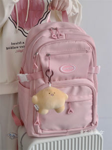 Pure Color Juniors Schoolbag Japanese Style Ins High School and College Student Large Capacity Minority All-Match Backpack Girls Backpack