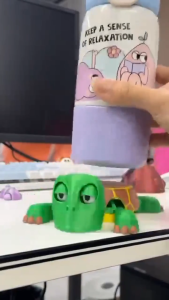 New Fun Turtle Coaster With Funny Expression 3D Printed Cup Mat Insulation Pad Cup Pad Coffee Mug Holder for Home Office Decora