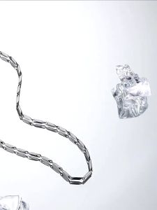 KALUNG TITANIUM PRIA WANITA PADI SILVER MODEL HIP HOP KOREA TERLARIS