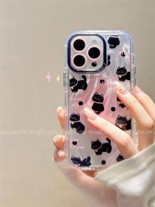 Huawei Mate60 pro Cat Gradient Silicone Phone Case Full Cover Female Style Cartoon Design Anti-Fall Protection Shell Korean Simple