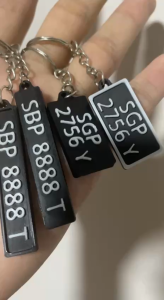 [SG] Customised Carplate Keychain 6 Designs - Unique Gift
