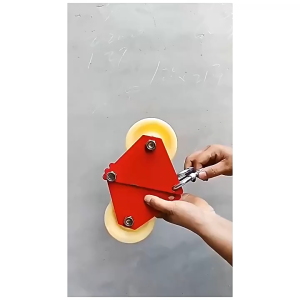 Rope Retract Pulley Sling Safety Rope Manual Pulley With Thicken Material Height Lifting Laborsaving Foldable Wall Corner Wheel