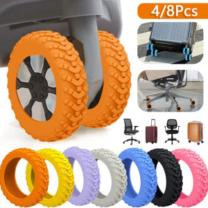 4/8Pcs Luggage Wheel Covers Portable Suitcase Wheel Protector Covers Silicone Luggage Wheel Covers Luggage Spinner Wheel Covers