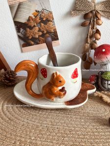Bộ Cốc Cà Phê Sáng Tạo Hình SQUIRREL RELIEF