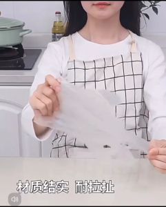 OHHDEER 200Pcs Kitchen Disposable Gloves Food Grade Transparent PE Gloves Food Tableware Accessory