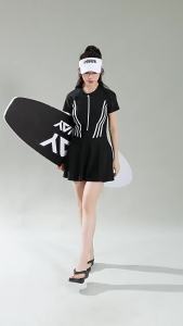 Swimsuit Womens Conjoined Suit High-end Sense 2025 New Conservative plus size Slight Fat Girls Meat Covering Hot Spring Swimsuit
