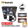 Biled Bilaser LED Mini Projie Projector Mini AES H4 Super Bullaes Double Emitter. 