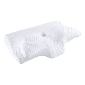 Cervical Pillow Memory Foam Pillows - Contour Memory Foam Pillow for Neck Pain Relief Orthopedic Neck Bed Pillow for Side Sleepers Back and Stomach With Pillow CaseRemovableWashable