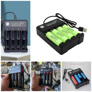 Bộ Sạc pin ion 3.7v 4 ngăn hàng thông minh điều chỉnh dòng sạc có led báo tự ngắt khi đầy hàng chất lượng cao
