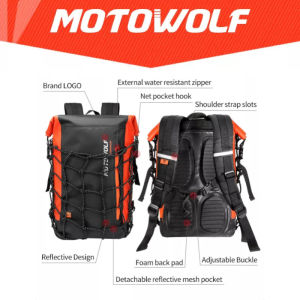 Tas Motor Touring MOTOWOLF Tas Gunung Tas Ransel Waterproof Original