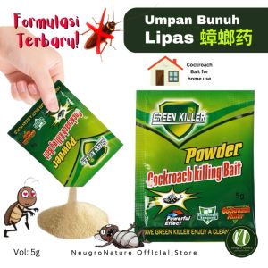 Green Killer Umpan Bunuh Lipas 5g Umpan Hapus Lipas Anti Cockroach Killer Powder 蟑螂引诱剂 蟑螂药