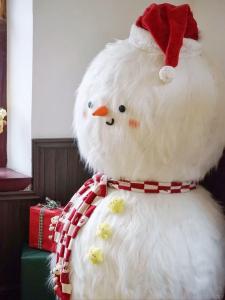 Large Plush Snowman Decorative Display Trendy Shop Atmosphere Arrangement Hotel Decoration Plushie Field Style Home Decor