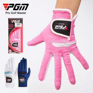 PGM Golf Gloves Womens Microfiber Cloth Gloves Sports Gloves Soft Breathable Gloves St009