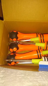 Obeng tespen bolak balik ev-202(+/-)model bola-O4