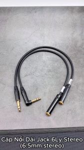 Cáp Nối Dài Jack 6.5mm Stereo (jack 6.5 đực stereo sang jack 6.5 cái stereo) dài 0.5m-1m-3m-5m-8m-10m giá 1 dây.