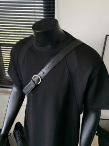 Áo Thun Nam American Short Wide Fit Shoulder T-Shirt Mùa Hè 260g Nặng Co Giãn Ôm Vừa Vặn Cổ Nhỏ Áo Thun Cotton Thoáng Khí