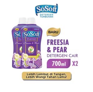 SoSoft Deterjen Cair 700 ml isi 2 botol