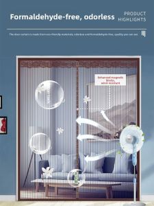 MONLEYTA | Anti-Mosquito Ventilation Magnetic Self-Adhesive Door Curtain