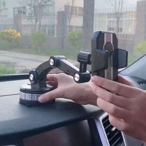 X-12 Car Phone Holder Bracket Suction Cup Type Adjustable 360° Rotating Instrument Panel Anti-Shaking Fixed Shockproof