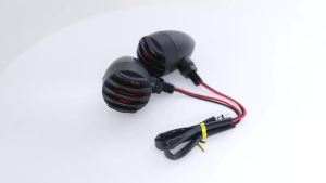 KEVANLY | 1 Cặp Đèn LED Đa Năng Xe Máy Biến Tín Hiệu Đèn Hổ Phách Retro Đầu Đạn Đèn Báo Blinker Cho Harley Cafe Race Grille