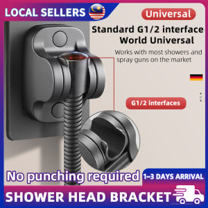 Punch Free Bracket Wall Mounted Shower Head Bracket Punch Free Chrome Plated Suitable For Bathroom
