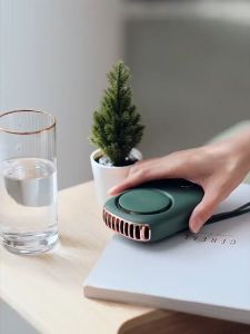 Mini Fan Portable Neck Fan Bladeless Rechargeable Mute Fans 3 Speeds Adjustable Hanging Cooler Fan