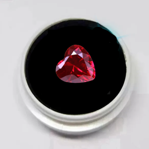 Hạt Cườm Hình Trái Tim Ruby 12x12mm 10.5Cts AAAAA+ Sri-Lanka VVS Đá Quý Rời Để Làm Đồ Trang Sức Đá Quý Đóng Hộp