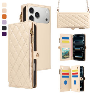 PU Leather Phone Case for Samsung Galaxy A56 A55 A52 A36 A26 A16 A06 A05 with Magnetic Closure Strap Lanyard Wallet Phone Cover