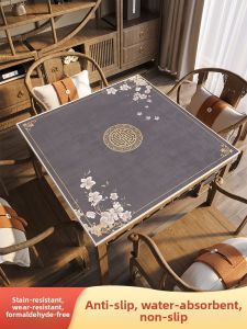 xy | Winter Hand-played Poker Square Thickened and Sound-deadening Tablecloth